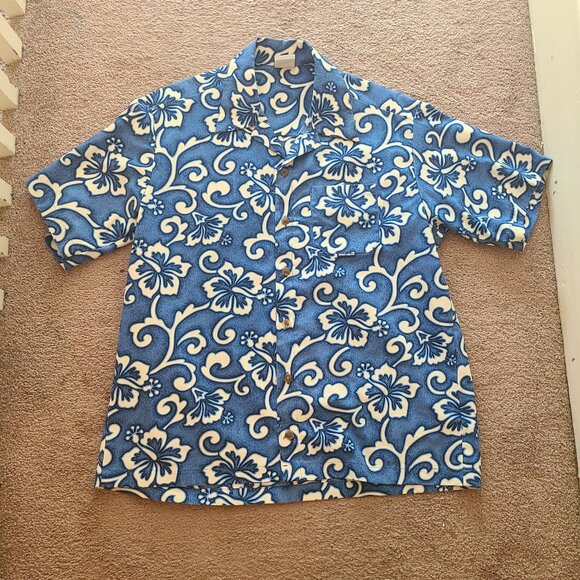 Vintage Modrobes Oversized Floral Button Down Casual Shirt - Picture 1 of 5
